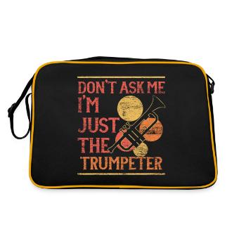 Trompete Trompeter - Retro Tasche - Schwarz/Gold - Hinten