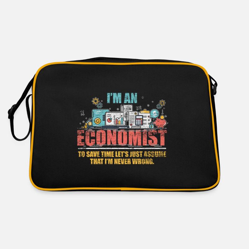 Ökonom Wirtschaft Retro Tasche