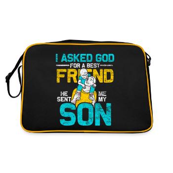 Père fils dieu - Sac Retro - noir/or - Dos