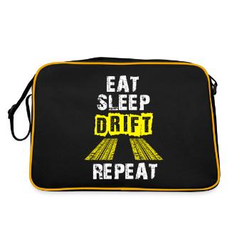 Drifter Eat Sleep Drift Repeat - Sac Retro - noir/or - Dos