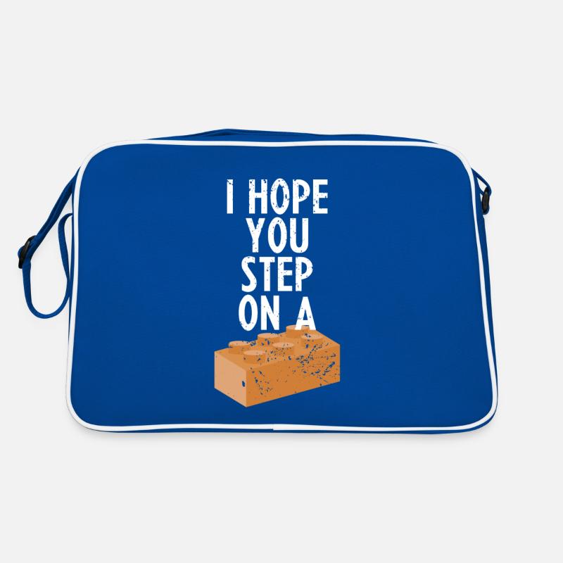 I hope you step on a block hate gift Retro Bag