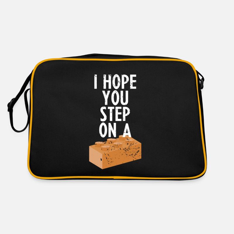 I hope you step on a block hate gift Retro Bag