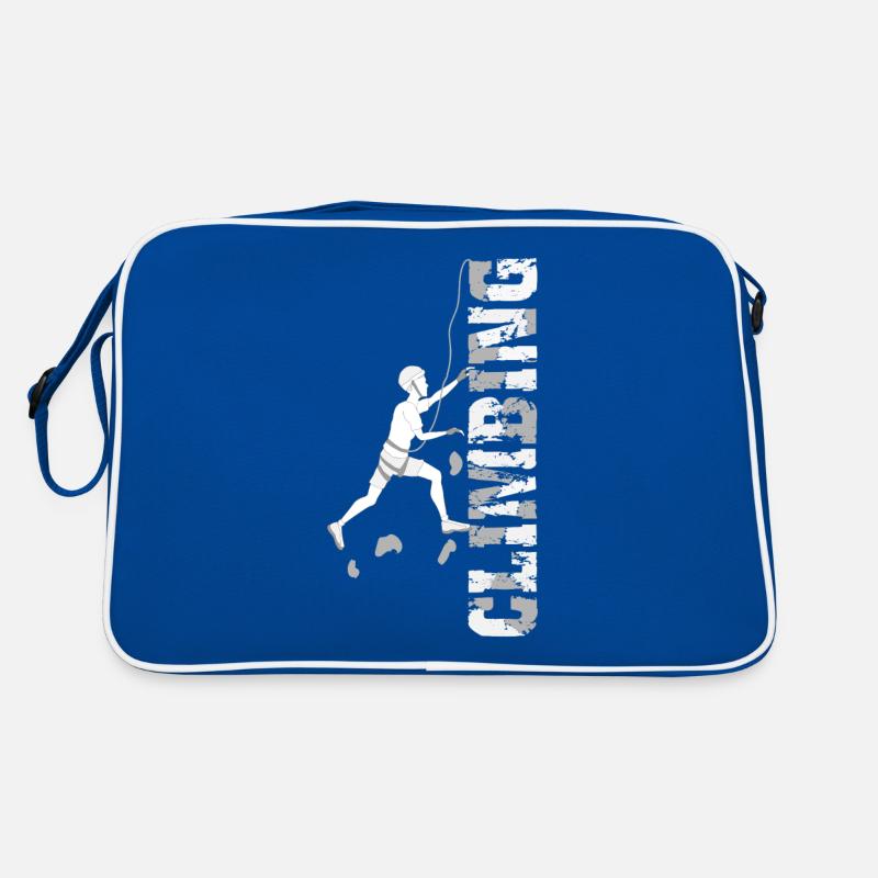 Klettern Sport Bouldering Geschenk Kletterer Climb Retro Tasche