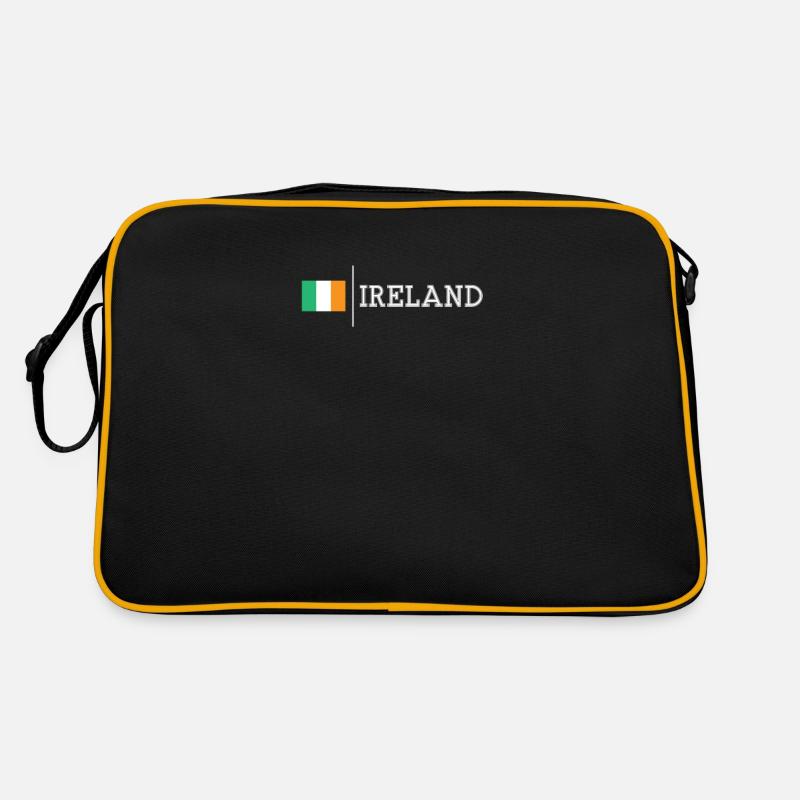 Irland - Retro Tasche - Schwarz/Gold