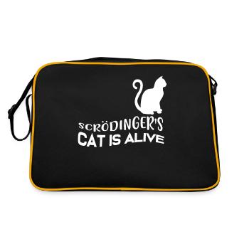 Le chat de Schrödinger - Sac Retro - noir/or - Dos