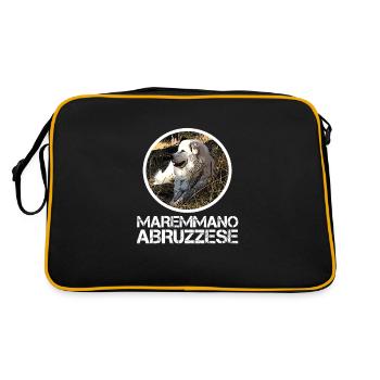 Pastore Maremmano Abruzzese Herd Protection HerdIng Dog - Retro Bag - black/gold - Back