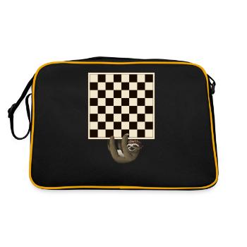 Échiquier Joueur d'échecs Joueur d'échecs Cadeau - Sac Retro - noir/or - Dos