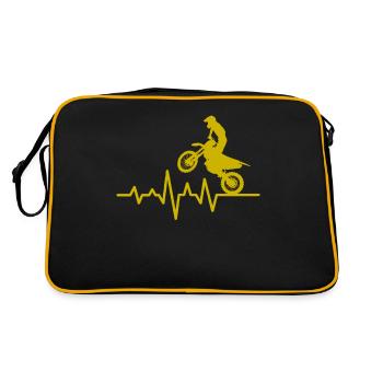 Moto rythme cardiaque - Sac Retro - noir/or - Dos