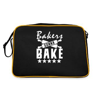 Boulangerie boulangerie boulangerie boulanger Baking - Sac Retro - noir/or - Dos