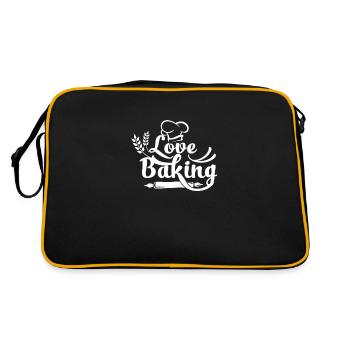 Boulangerie boulangerie boulanger boulanger - Sac Retro - noir/or - Dos