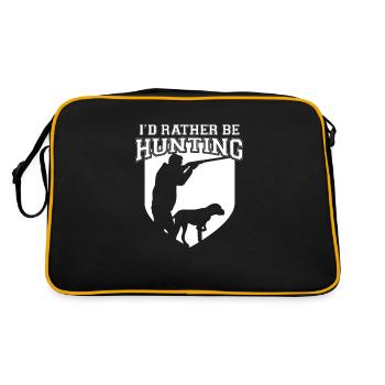 Hunter Hunter Hunting Hunting Hunting - Retro Bag - black/gold - Back