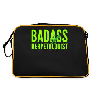 Herpétologie Zoologie Zoologiste Cadeau - Sac Retro - noir/or - Dos