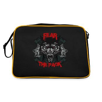 Fear of the pack - Retro Bag - black/gold - Back