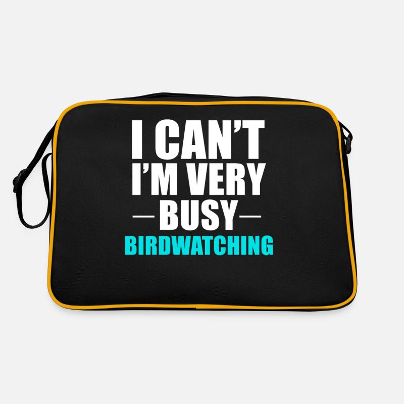 Vogelbeobachtung Retro Tasche