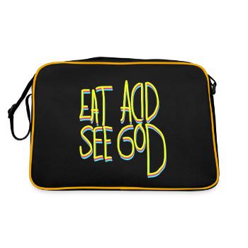 Acid LSD psychedelic drugs - Retro Bag - black/gold - Back