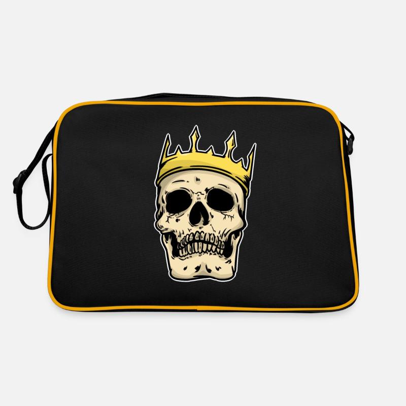 King Skull Fantasy Horror Gothic Dark King Dark Retro Bag