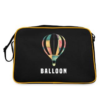 Montgolfière - Sac Retro - noir/or - Dos