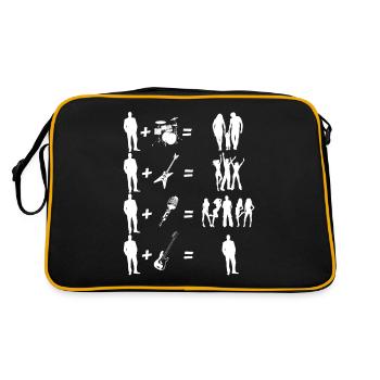 Bass makes you lonely - Retro Bag - black/gold - Back