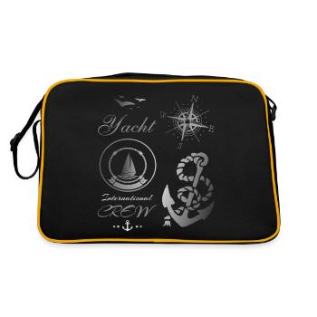sailing ships - Retro Bag - black/gold - Back