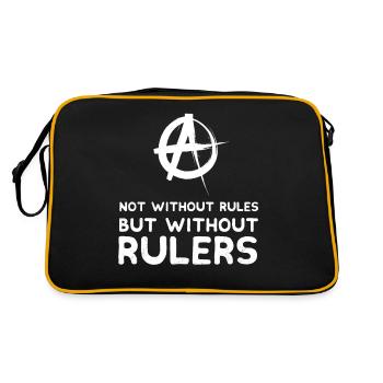 anarchy - Retro Bag - black/gold - Back