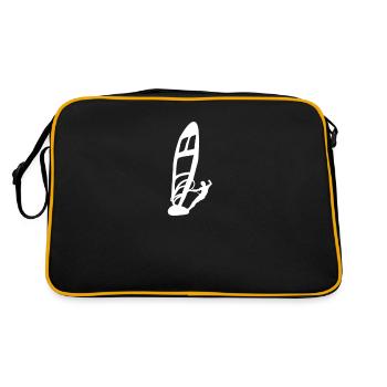 Windsurfing Windsurfing Surfer Gift Windsurfer - Retro Bag - black/gold - Back