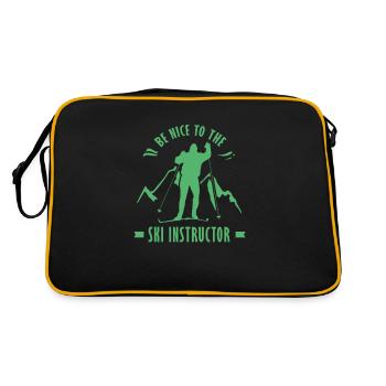 Ski instructor Ski instructor Ski instructor Ski instructor - Retro Bag - black/gold - Back