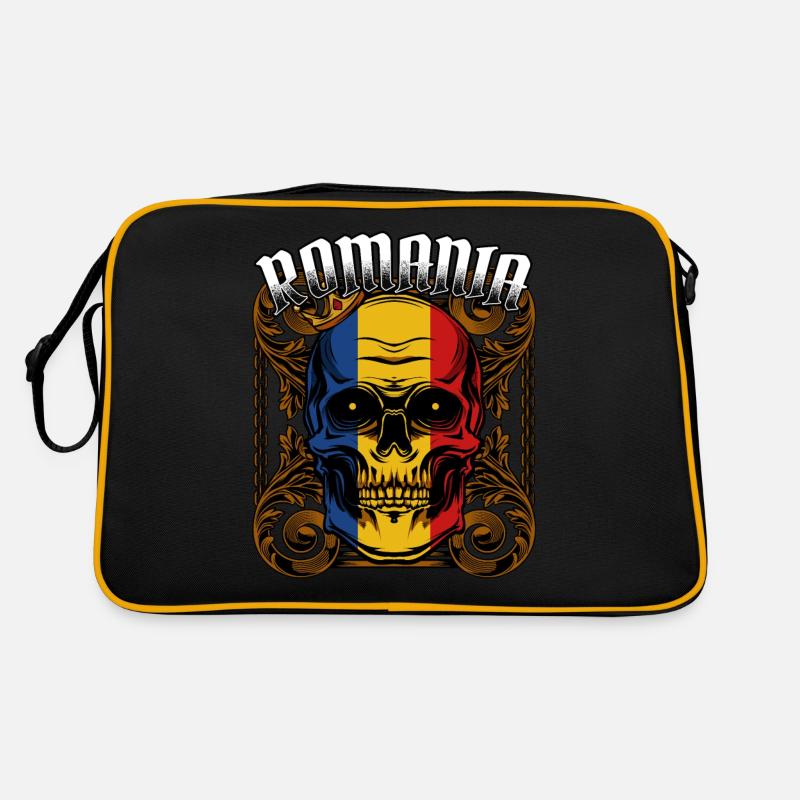 Rumänischer Totenkopf Rumänien Bukarest Geschenk Retro Tasche