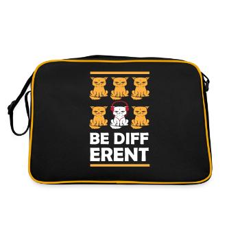 ÊTRE DIFFÉRENT CHAT CHATON MIEZE MIAU MUSIK - Sac Retro - noir/or - Dos