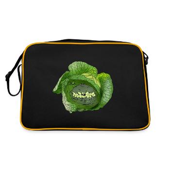 Mauvaise idée de cadeau de laitue pour une alimentation saine - Sac Retro - noir/or - Dos