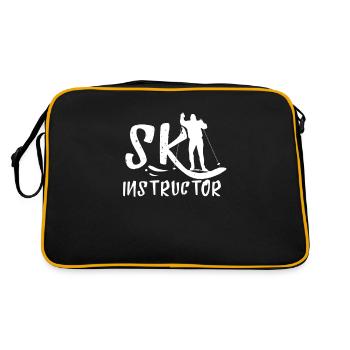 Ski instructor - Retro Bag - black/gold - Back