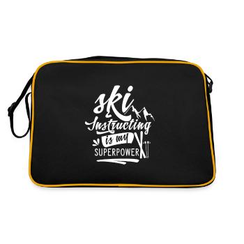 Ski instructor Ski instructor Ski instructor Ski instructor - Retro Bag - black/gold - Back