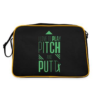 Pitching Pitch et Putt Pitch & Putt Golf Putter - Sac Retro - noir/or - Dos