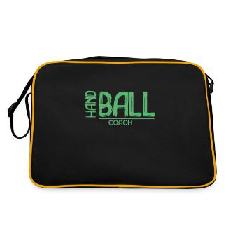 Handball handball handball handball entraîneur - Sac Retro - noir/or - Dos