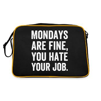 Diligent Founder Startup Assembly Workday Gift - Retro Bag - black/gold - Back