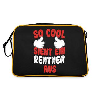 Cadeau de loisir pour retraites de retraite - Sac Retro - noir/or - Dos