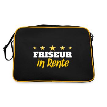 hair stylist - Retro Bag - black/gold - Back