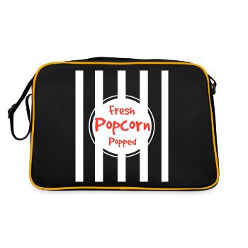 Popcorn Popcorn Costume Cinéma Tv Series Cadeau - Sac Retro - noir/or - Dos