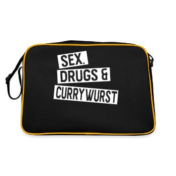 Sex Drugs and Currywurst Gift Essen Bayern - Retro Bag - black/gold - Back