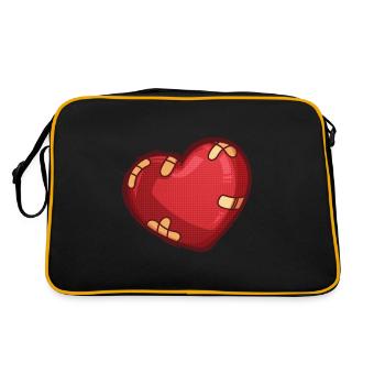 Cœur avec dispositif transdermique - Sac Retro - noir/or - Dos
