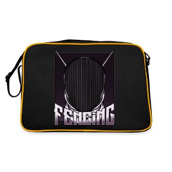 Escrime En Garde Sport Escrime Cadeau - Sac Retro - noir/or - Dos