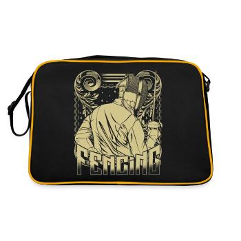 Vintage Retro Style Escrime sport cadeau - Sac Retro - noir/or - Dos