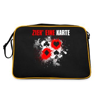 Magic Card Deck Wizard - Retro Bag - black/gold - Back