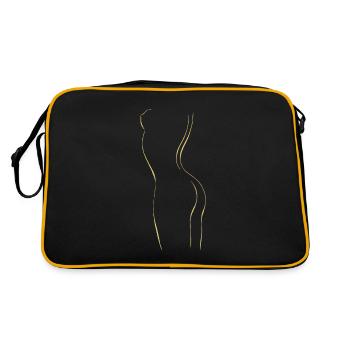 Or - Femme nue - Sac Retro - noir/or - Dos