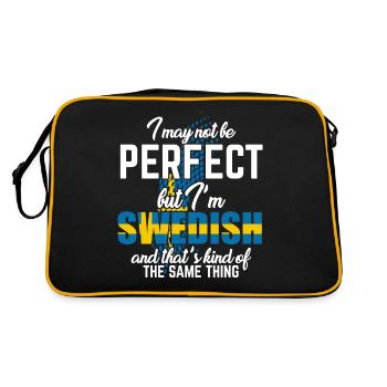 Sweden - Retro Bag - black/gold - Back
