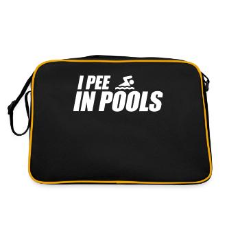 I pee in pools I pee in pools North Sea swimming - Retro Bag - black/gold - Back