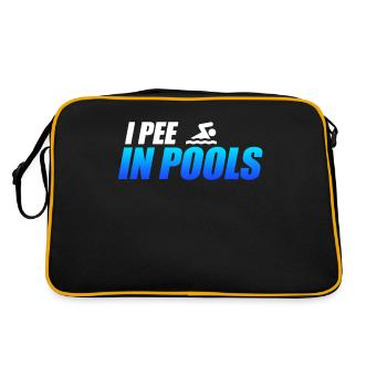 I pee in pools I pee in pools North Sea swimming - Retro Bag - black/gold - Back