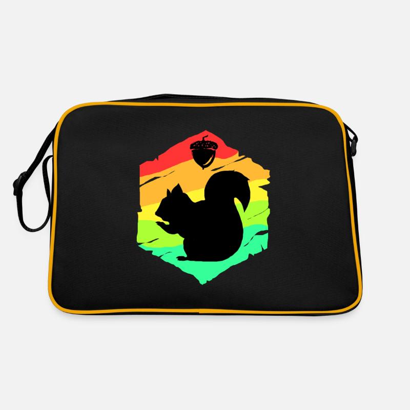 Écureuil noix noix chipmunk squirrel cadeau Sac Retro