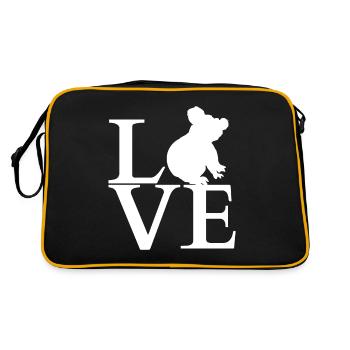 Amour Koala Ours - Sac Retro - noir/or - Dos