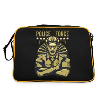 police - Sac Retro - noir/or - Dos
