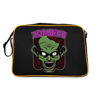 Zombies - Retro Bag - black/gold - Back